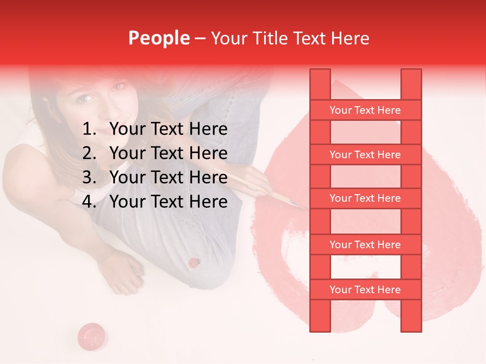 Talent Heart Symbol PowerPoint Template