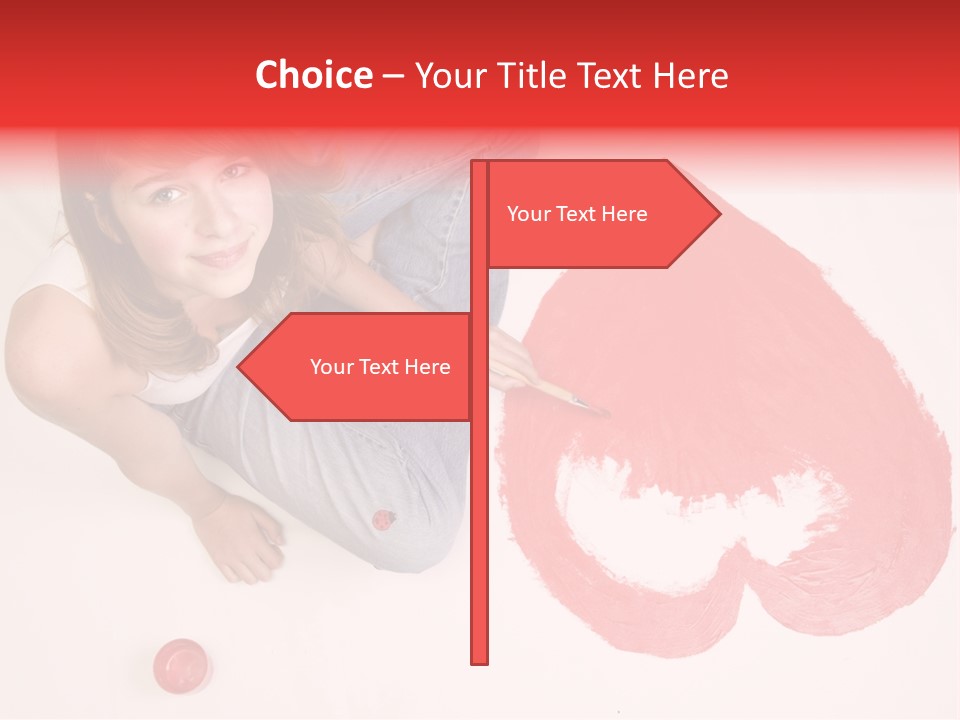 Talent Heart Symbol PowerPoint Template