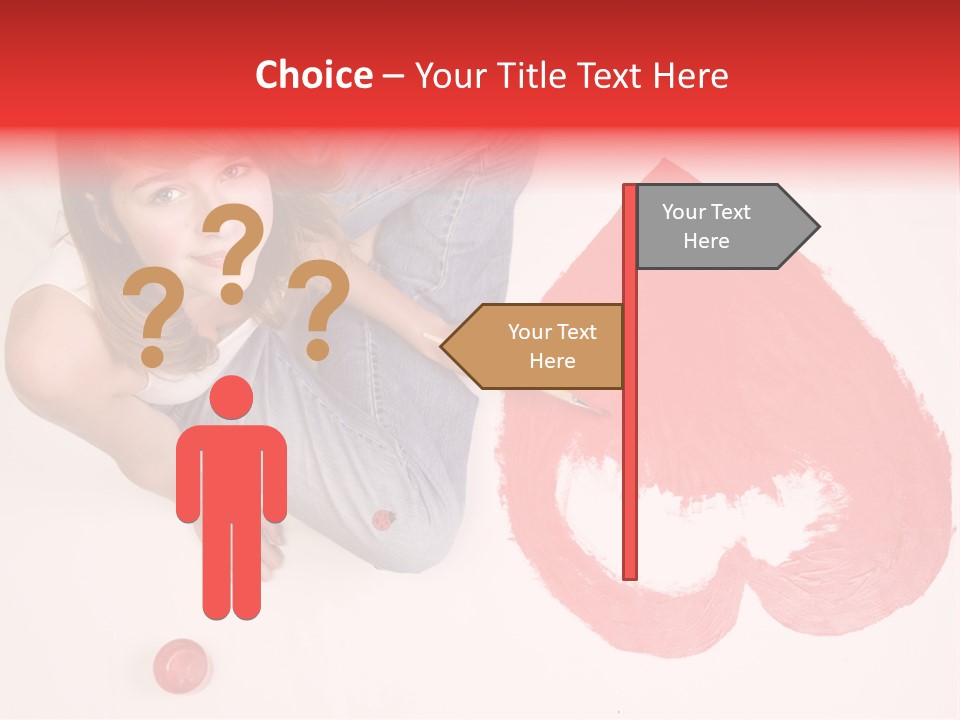 Talent Heart Symbol PowerPoint Template