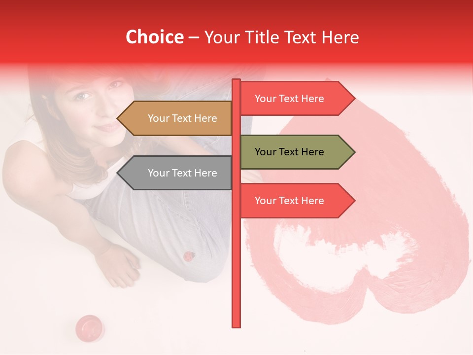 Talent Heart Symbol PowerPoint Template