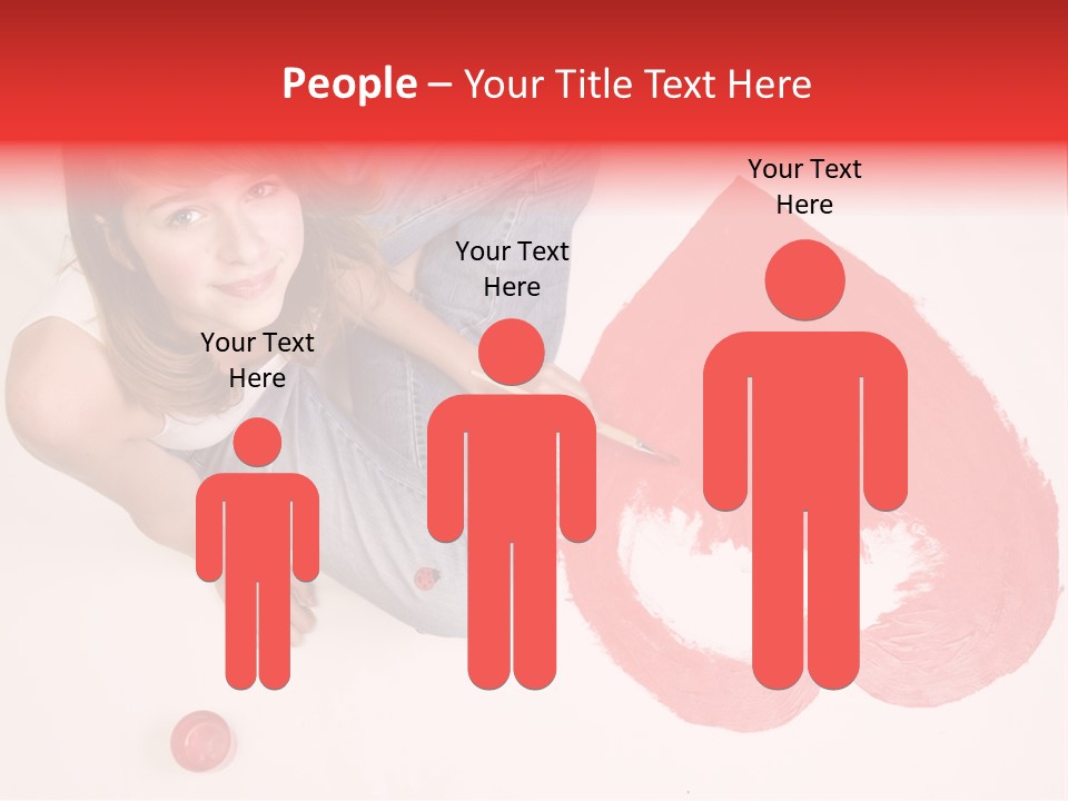 Talent Heart Symbol PowerPoint Template