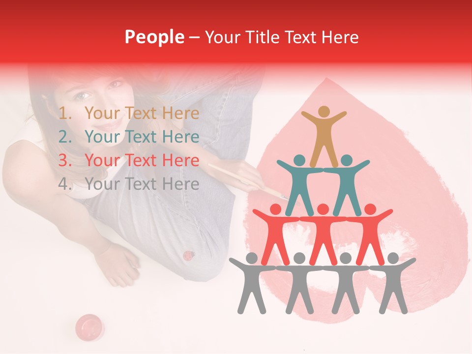 Talent Heart Symbol PowerPoint Template