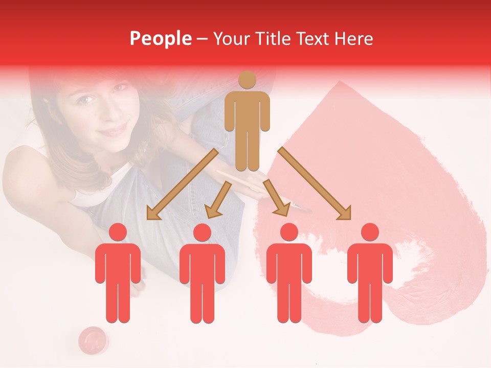 Talent Heart Symbol PowerPoint Template