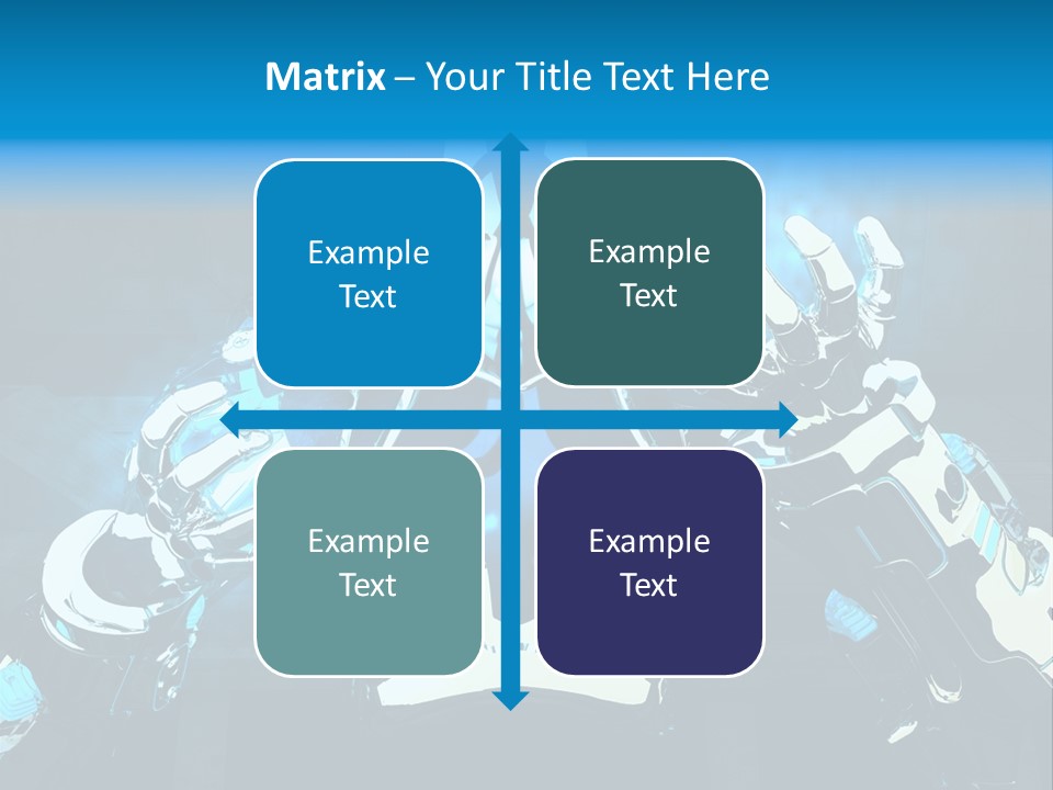 Female Cyborg PowerPoint Template