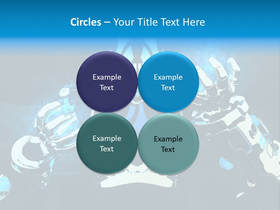 Female Cyborg PowerPoint Template