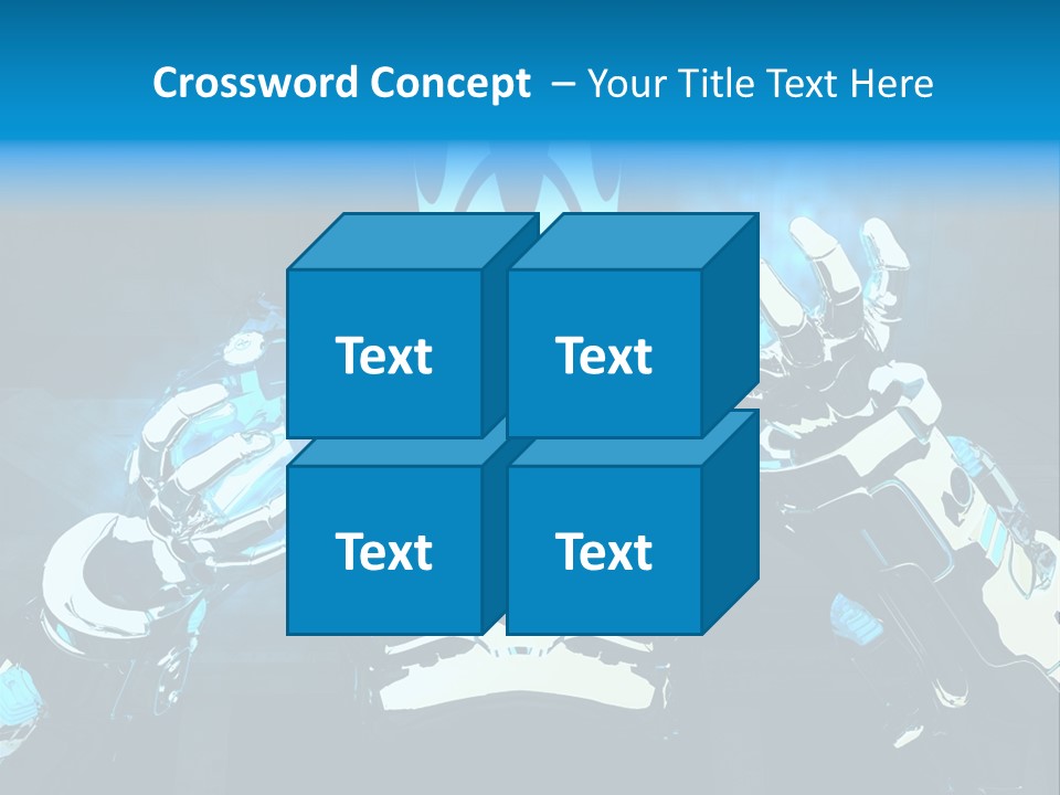 Female Cyborg PowerPoint Template
