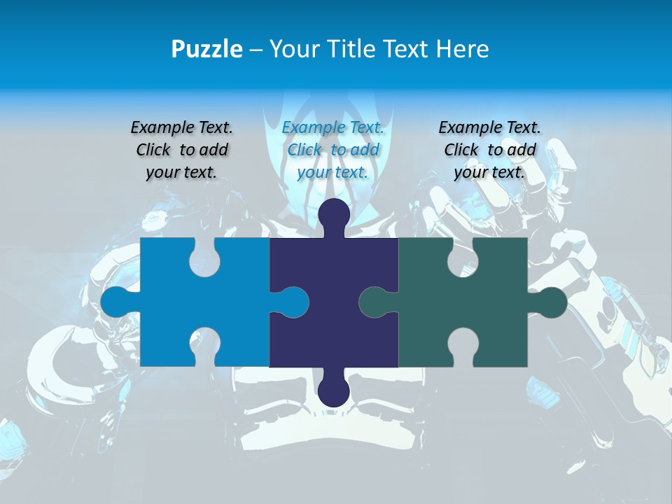 Female Cyborg PowerPoint Template