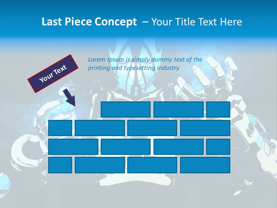 Female Cyborg PowerPoint Template