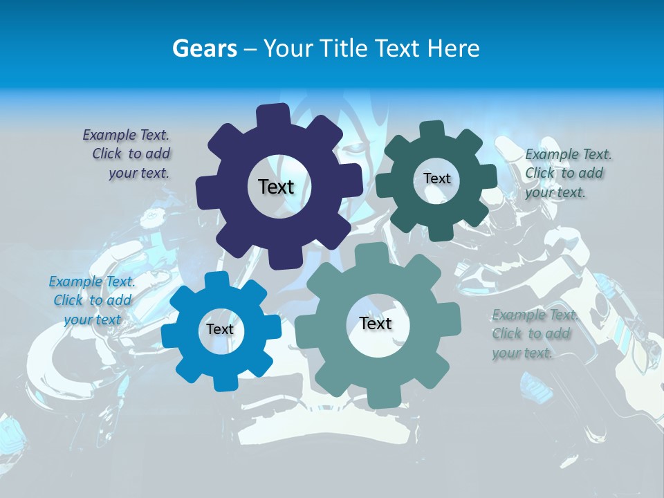 Female Cyborg PowerPoint Template