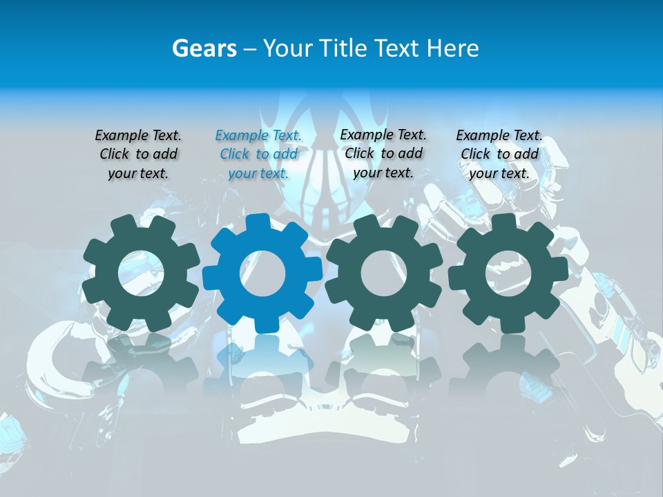 Female Cyborg PowerPoint Template