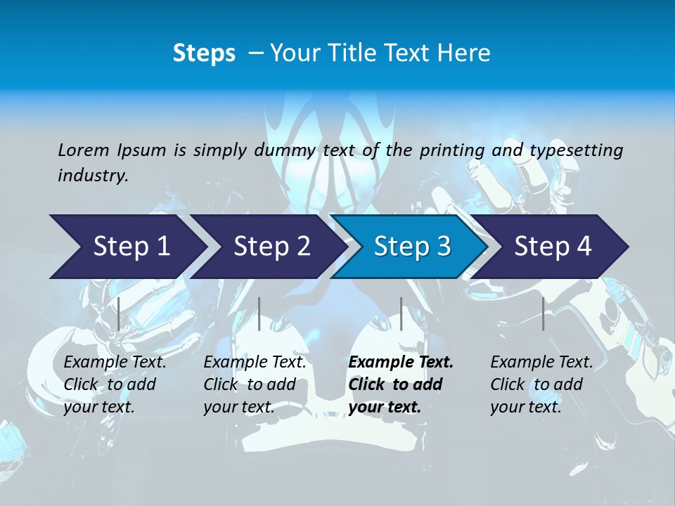 Female Cyborg PowerPoint Template