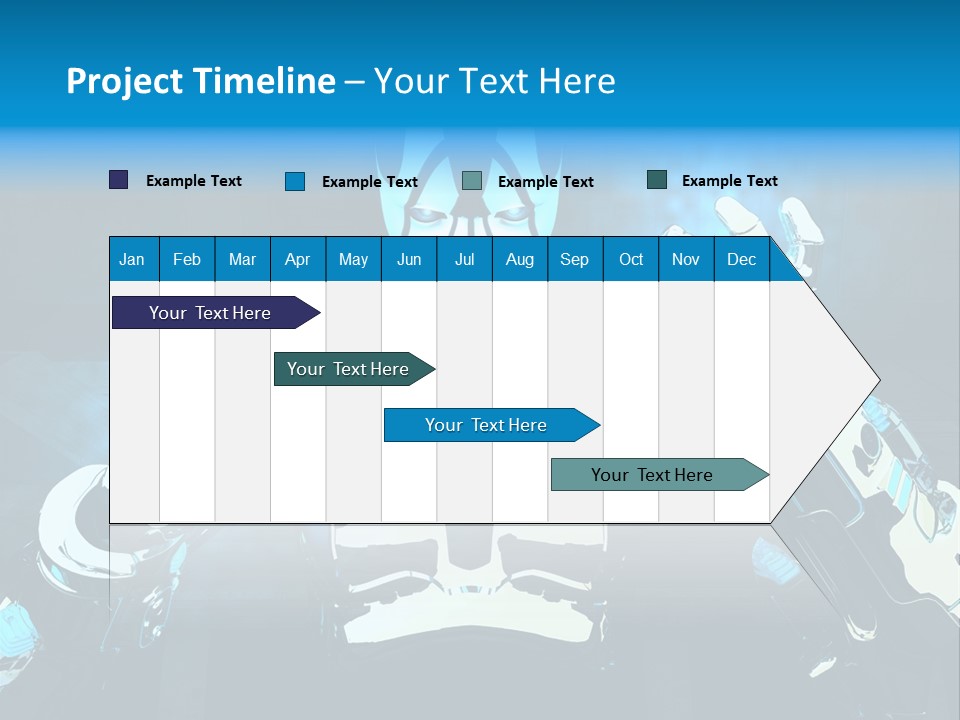 Female Cyborg PowerPoint Template