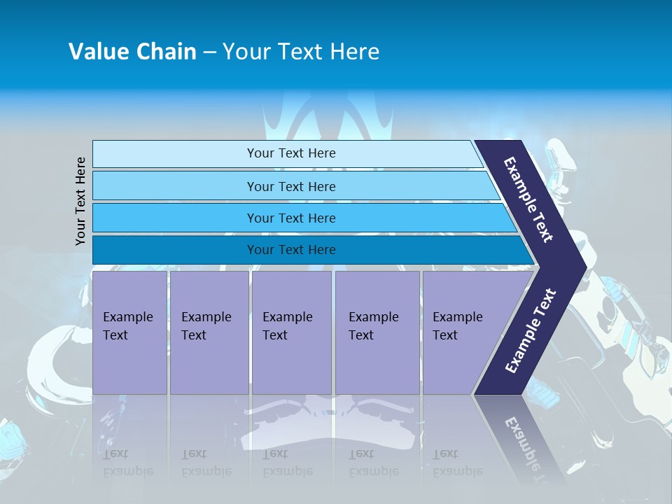 Female Cyborg PowerPoint Template