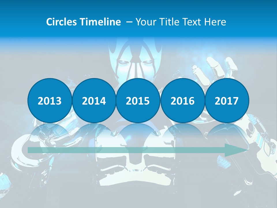 Female Cyborg PowerPoint Template