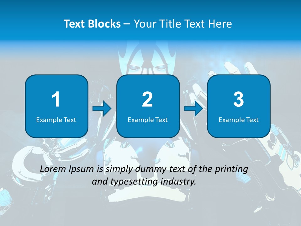 Female Cyborg PowerPoint Template