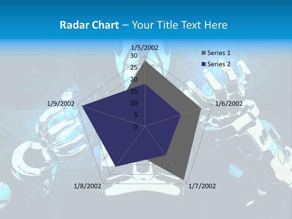 Female Cyborg PowerPoint Template
