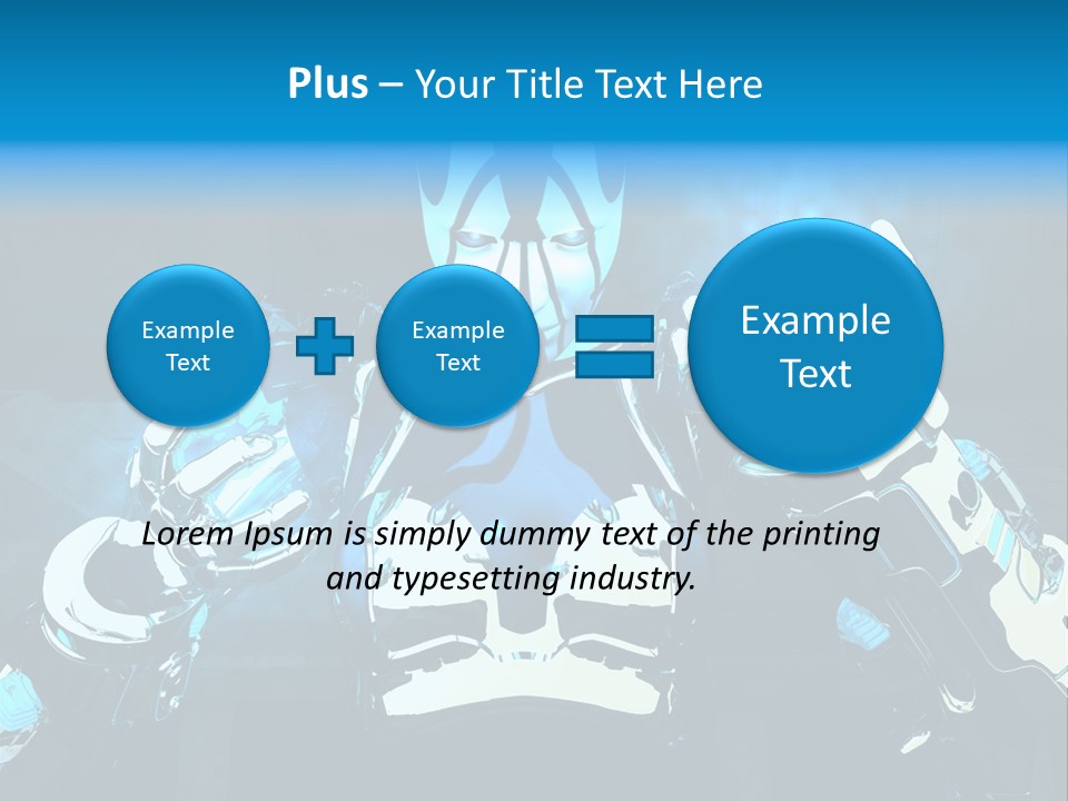 Female Cyborg PowerPoint Template