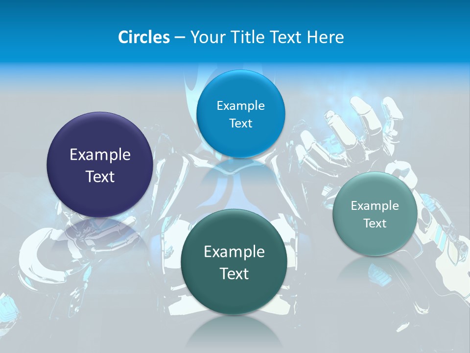 Female Cyborg PowerPoint Template