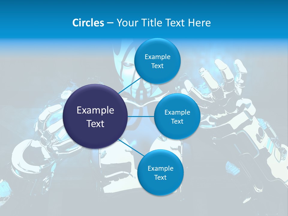 Female Cyborg PowerPoint Template