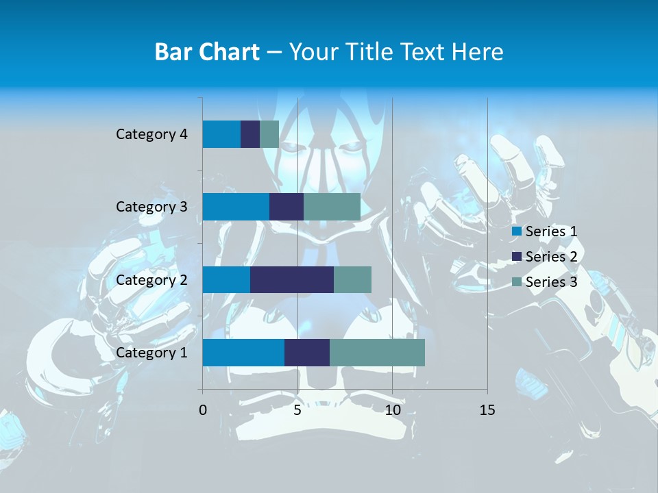 Female Cyborg PowerPoint Template