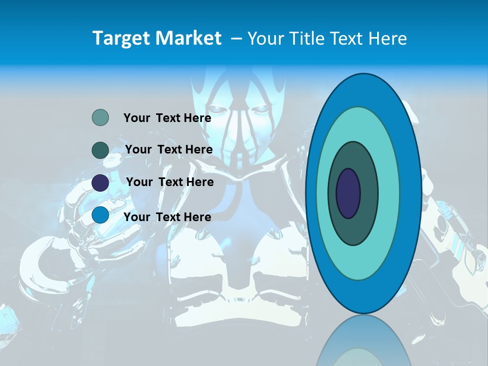 Female Cyborg PowerPoint Template