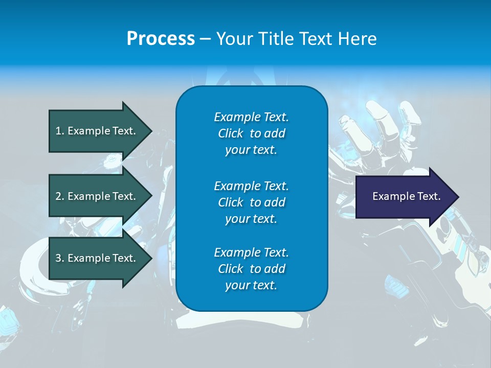Female Cyborg PowerPoint Template