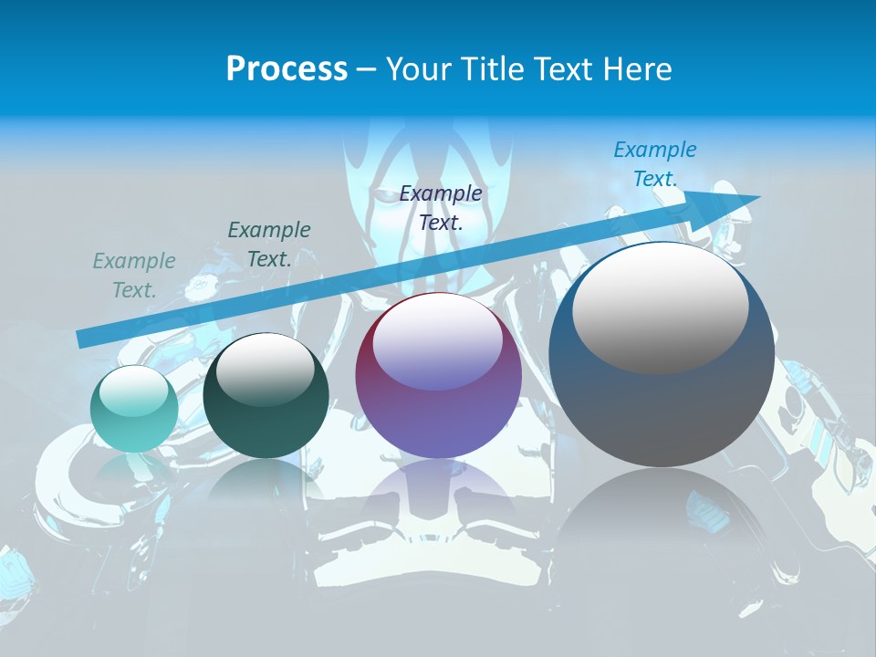 Female Cyborg PowerPoint Template