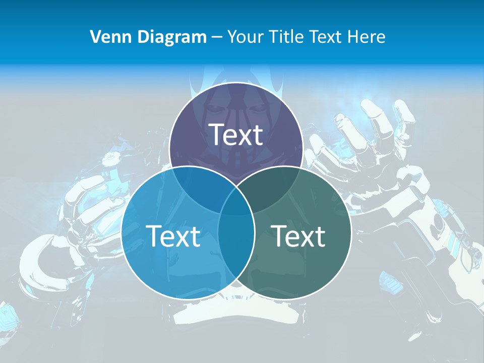 Female Cyborg PowerPoint Template