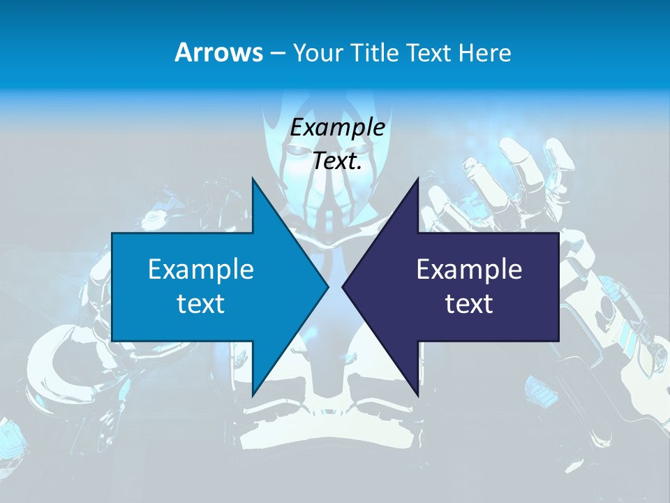 Female Cyborg PowerPoint Template