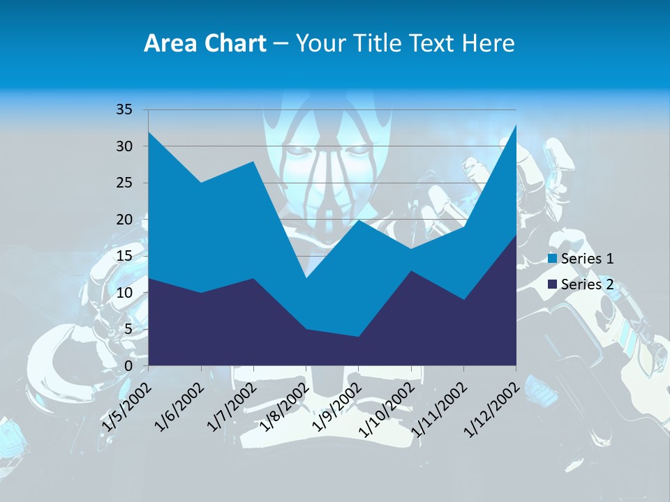 Female Cyborg PowerPoint Template