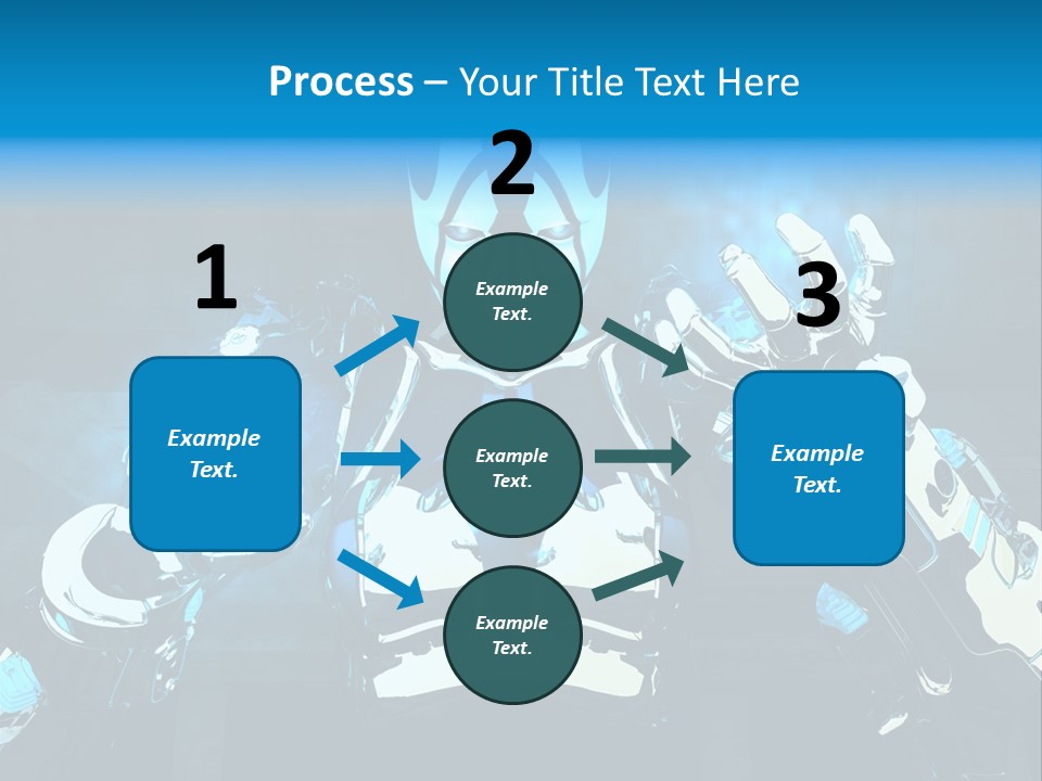 Female Cyborg PowerPoint Template