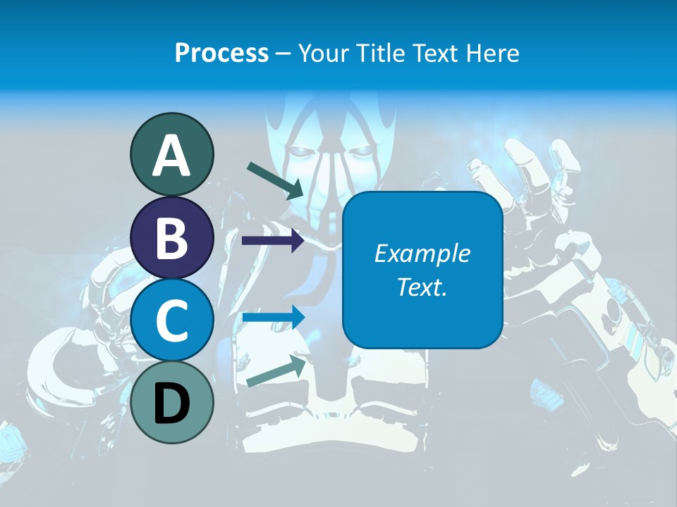 Female Cyborg PowerPoint Template