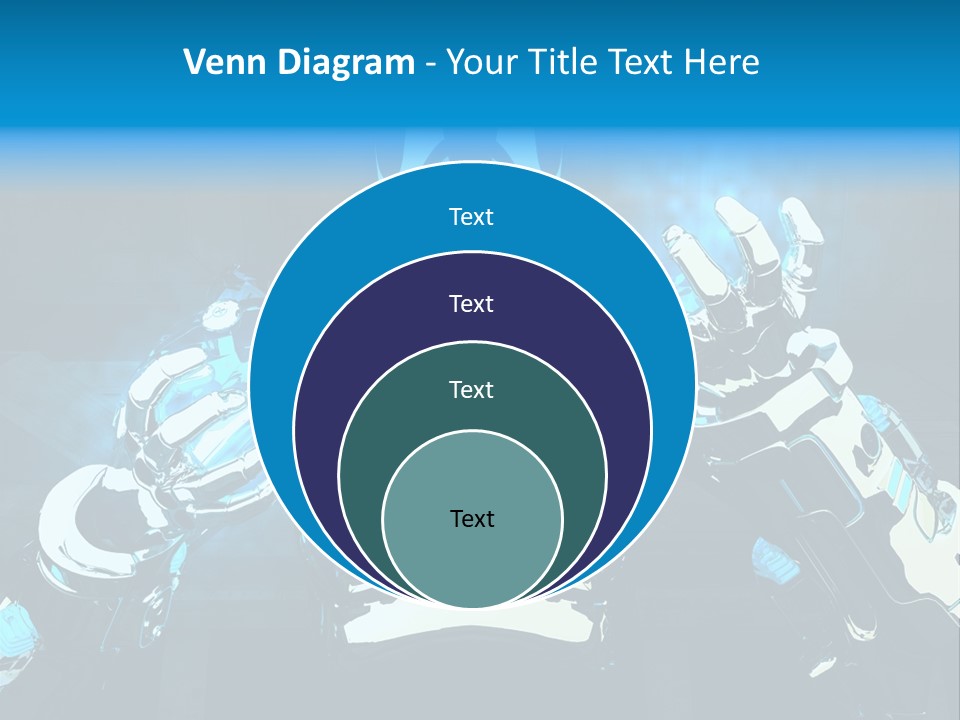 Female Cyborg PowerPoint Template