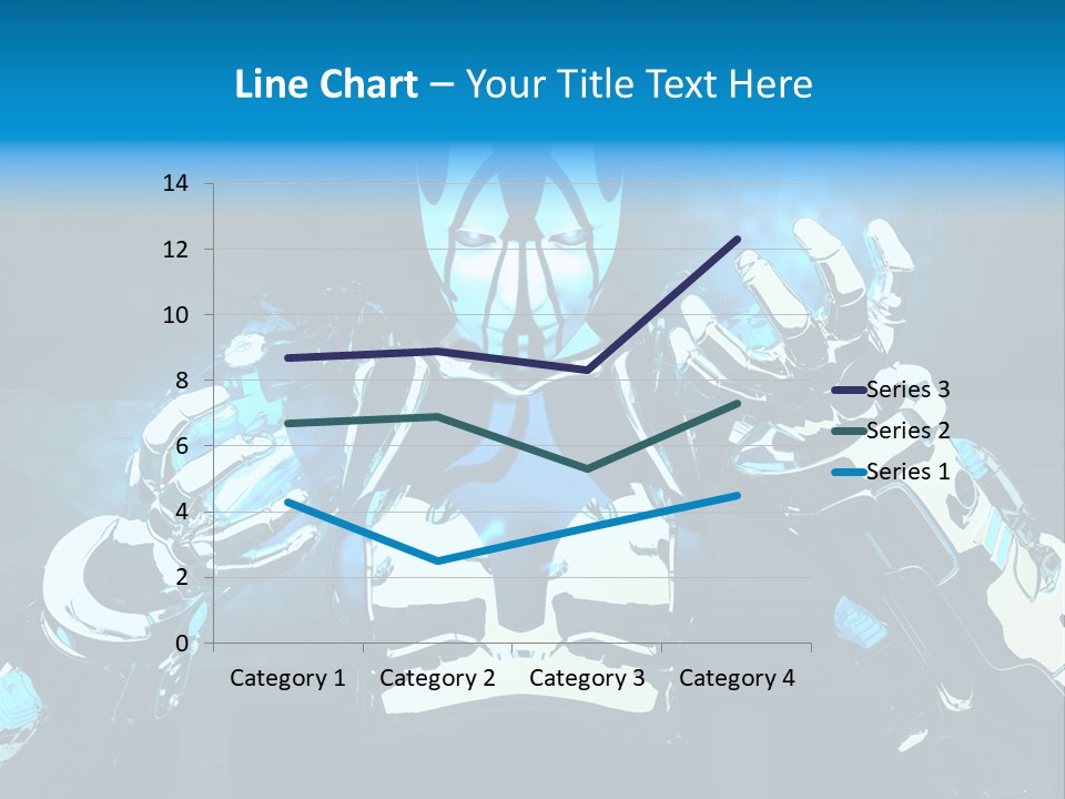 Female Cyborg PowerPoint Template