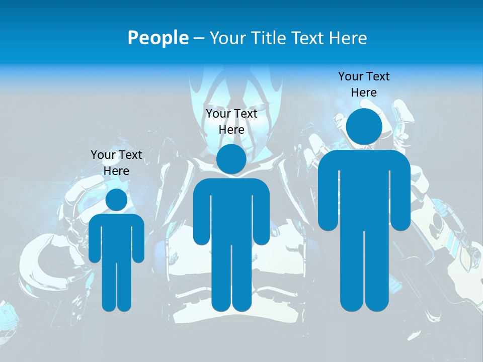 Female Cyborg PowerPoint Template