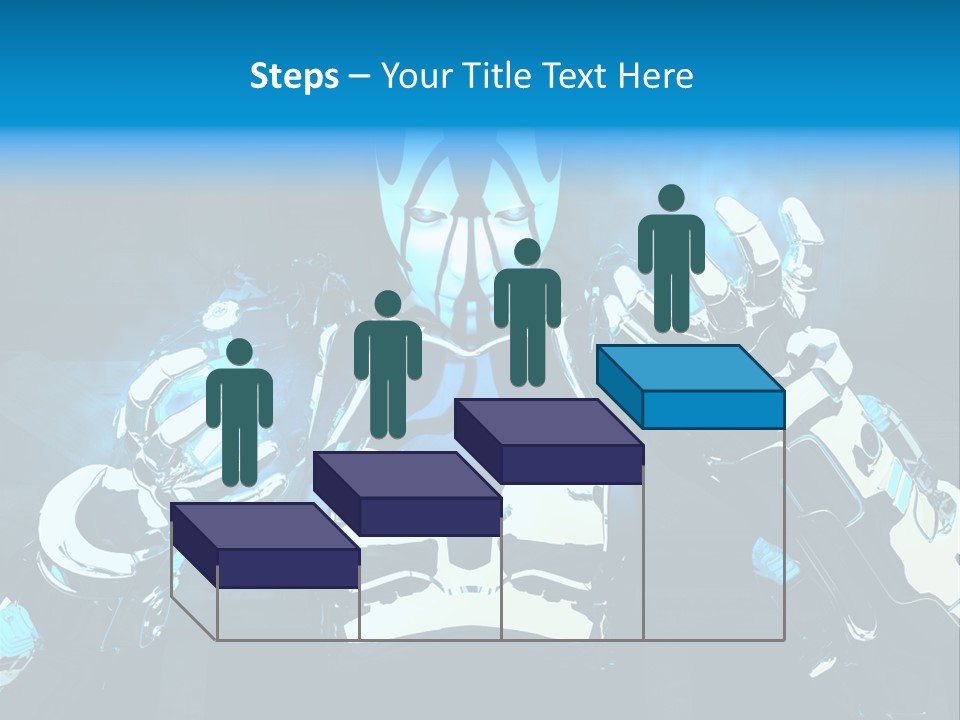 Female Cyborg PowerPoint Template