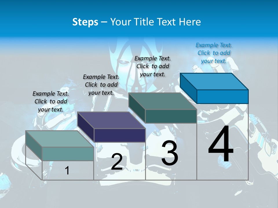 Female Cyborg PowerPoint Template