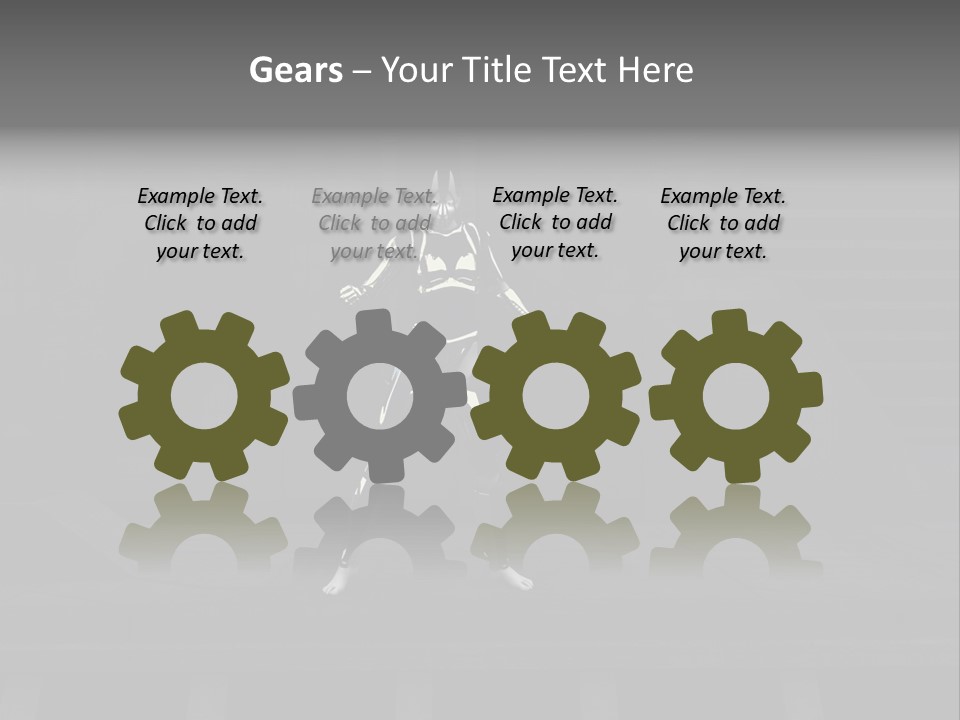 Virtual Face Digital PowerPoint Template