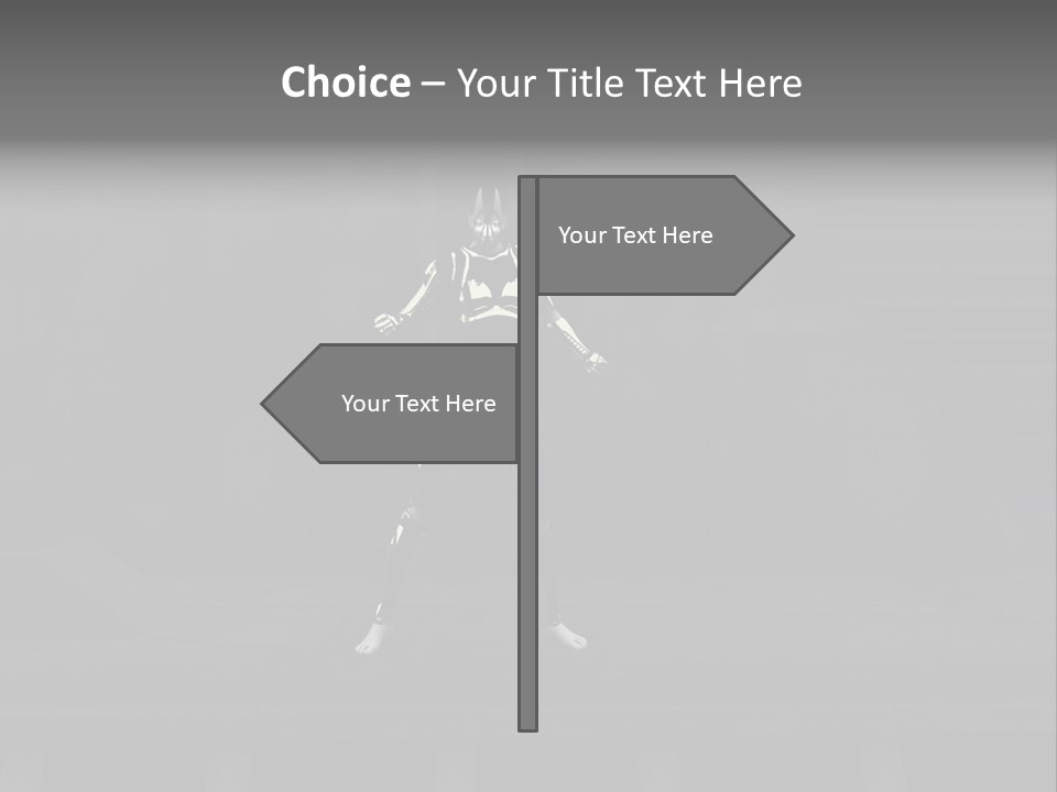 Virtual Face Digital PowerPoint Template