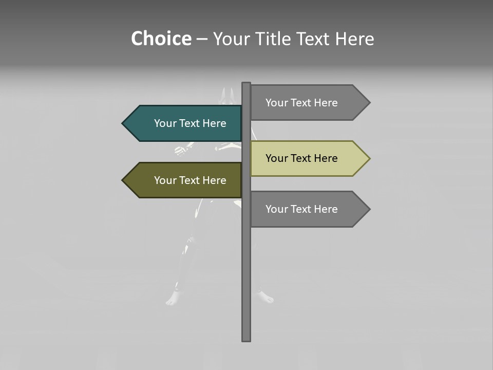 Virtual Face Digital PowerPoint Template