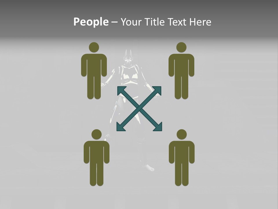 Virtual Face Digital PowerPoint Template