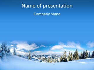 Winter Mountain PowerPoint Template
