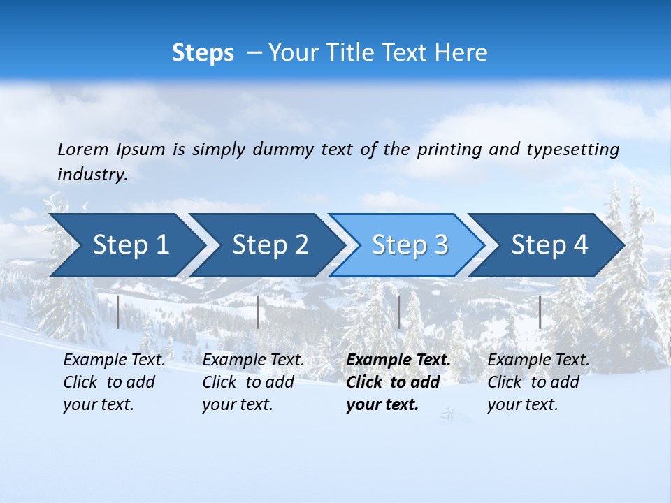 Winter Mountain PowerPoint Template