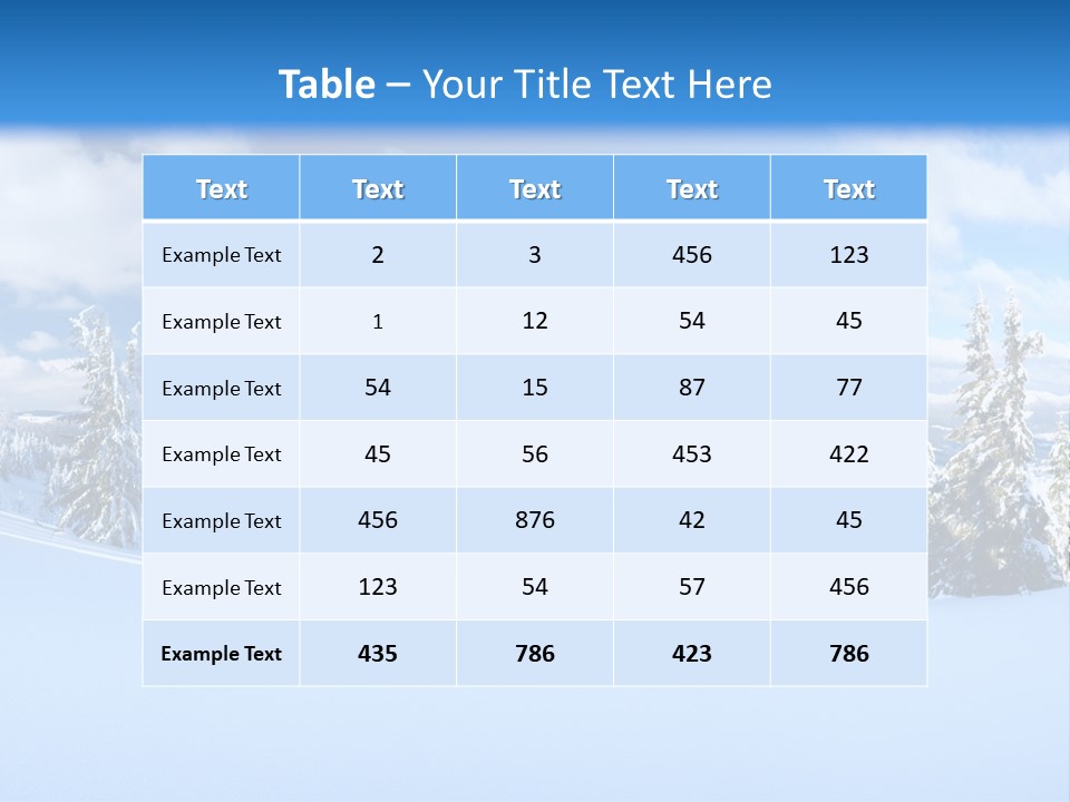 Winter Mountain PowerPoint Template