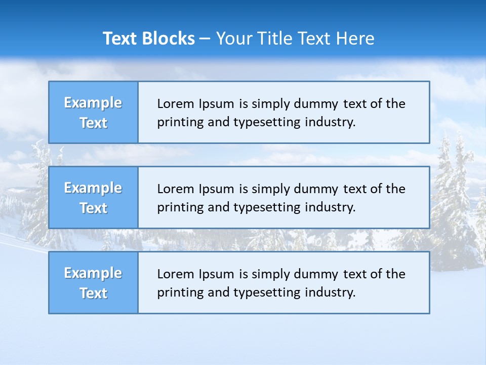 Winter Mountain PowerPoint Template