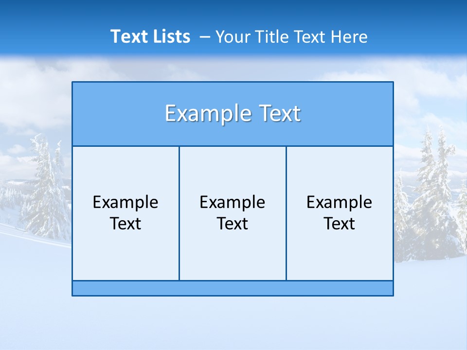 Winter Mountain PowerPoint Template