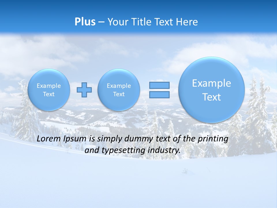 Winter Mountain PowerPoint Template