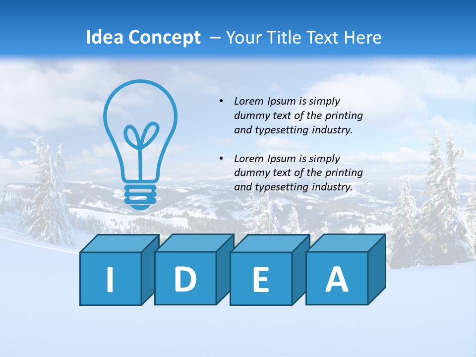 Winter Mountain PowerPoint Template