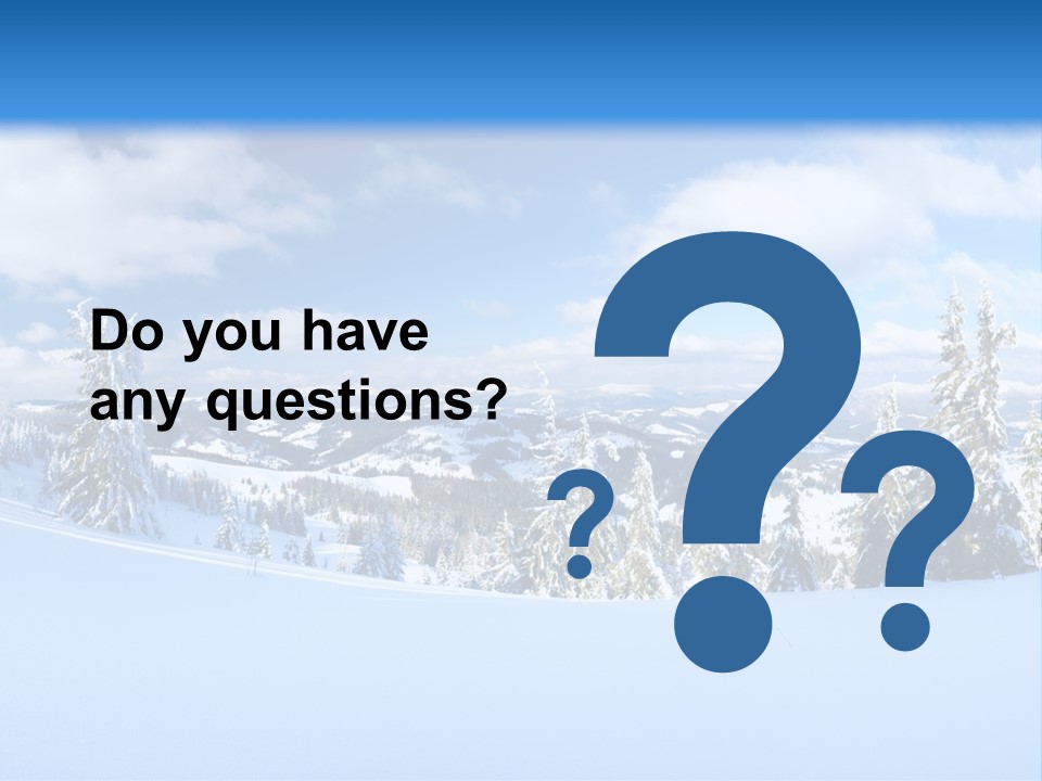 Winter Mountain PowerPoint Template