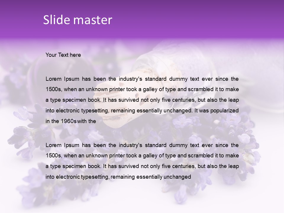 Luxury Relaxation Healthy PowerPoint Template